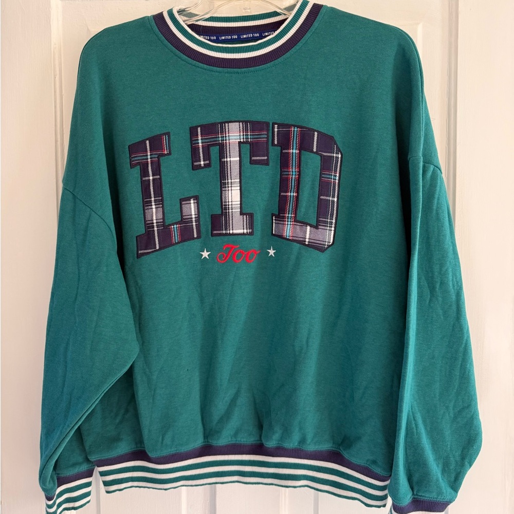Y2K Limited Too Embroidered Graphic Crewneck Sweatshirt
